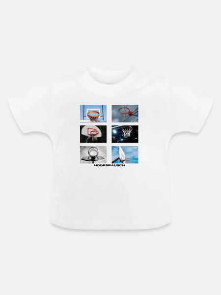 Hoopsrausch Collage - Baby Bio-T-Shirt mit Rundhals - Weiß