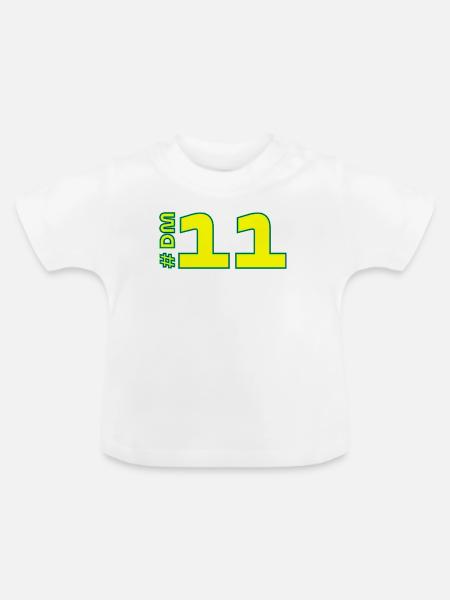 -DM11-2026 - Baby Bio-T-Shirt mit Rundhals - Weiß