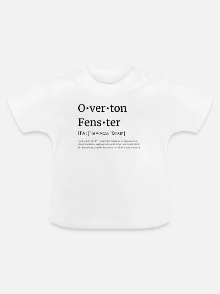 Overton-Fenster - Baby Bio-T-Shirt mit Rundhals - Weiß