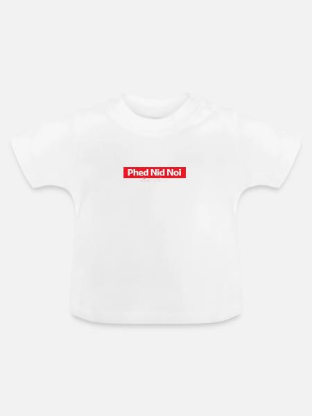 Einbisschen scharf - Baby Bio-T-Shirt mit Rundhals - Weiß