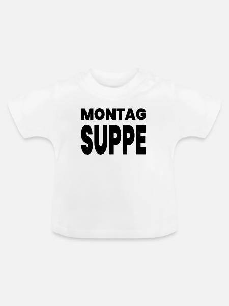 Suppe - Baby Bio-T-Shirt mit Rundhals - Weiß