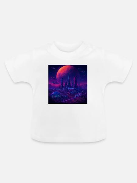 RockyZoo62 - Baby Bio-T-Shirt mit Rundhals - Weiß