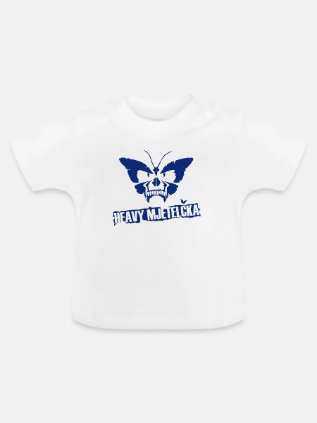 HEAVY MJETELČKA - Baby Bio-T-Shirt mit Rundhals - Weiß