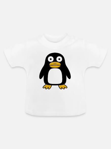 Ugly Penguin - Baby Bio-T-Shirt mit Rundhals - Weiß