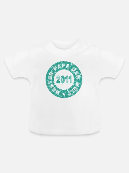 2011 - Baby Bio-T-Shirt mit Rundhals - Weiß