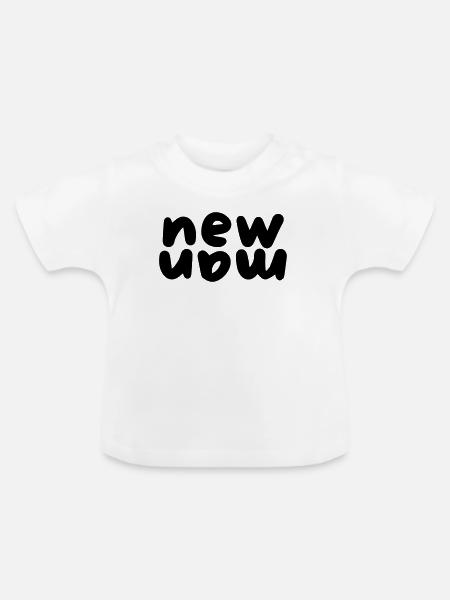 Neuer Mensch - Baby Bio-T-Shirt mit Rundhals - Weiß