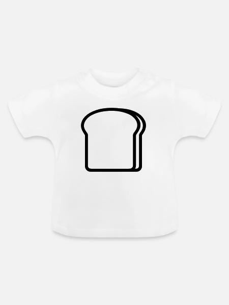 Toast - Baby Bio-T-Shirt mit Rundhals - Weiß