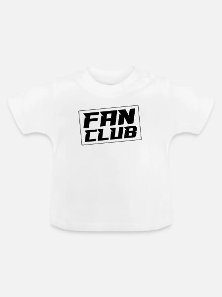 Fan Club - Baby Bio-T-Shirt mit Rundhals - Weiß
