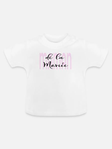 Mutter der Braut - Baby Bio-T-Shirt mit Rundhals - Weiß