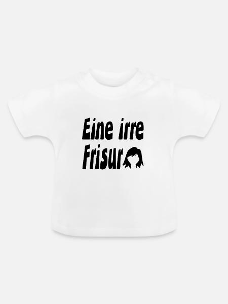 Frisur - Baby Bio-T-Shirt mit Rundhals - Weiß