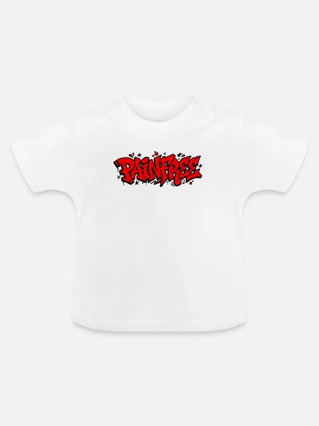 Graffiti Painter Schriftzug - Baby Bio-T-Shirt mit Rundhals - Weiß