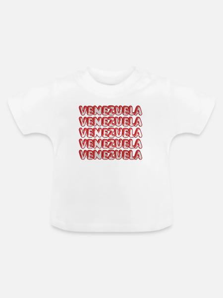 Geschenk für Venezuela - Baby Bio-T-Shirt mit Rundhals - Weiß
