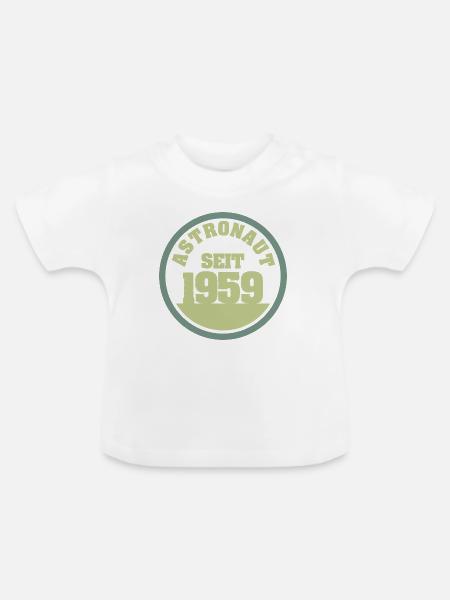 Astronaut 1959 - Baby Bio-T-Shirt mit Rundhals - Weiß