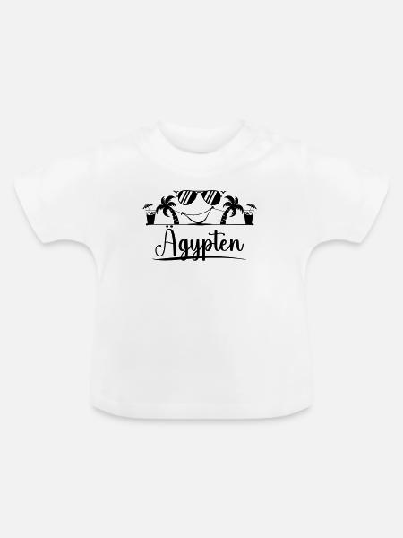 Aeggpten - Baby Bio-T-Shirt mit Rundhals - Weiß