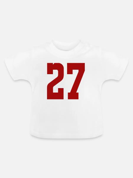 27 - Baby Bio-T-Shirt mit Rundhals - Weiß