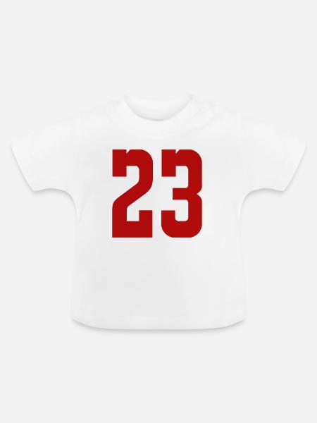 23 - Baby Bio-T-Shirt mit Rundhals - Weiß