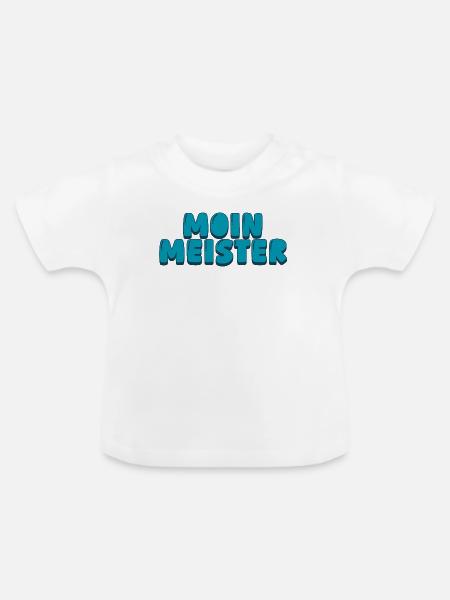 Moin Meister - Baby Bio-T-Shirt mit Rundhals - Weiß