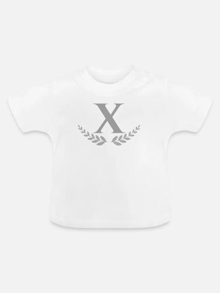 X - Baby Bio-T-Shirt mit Rundhals - Weiß