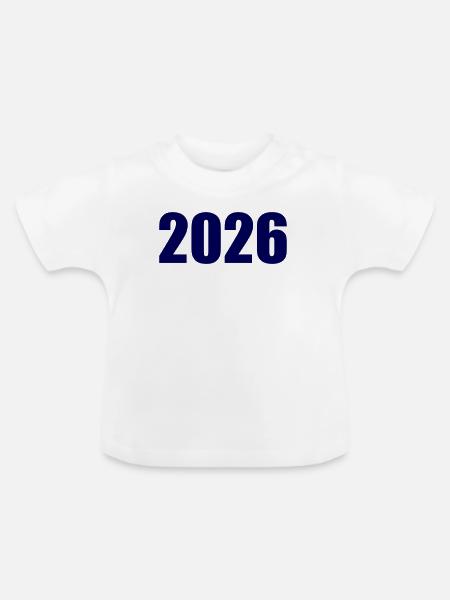 2026 - Baby Bio-T-Shirt mit Rundhals - Weiß