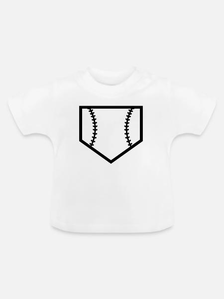 Home Plate - Baby Bio-T-Shirt mit Rundhals - Weiß