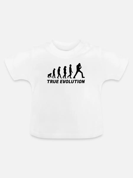 Wahre Entwicklung - Baby Bio-T-Shirt mit Rundhals - Weiß