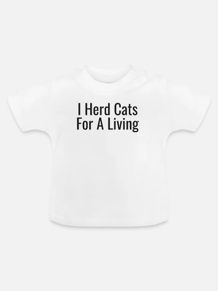 Project Manager - Baby Bio-T-Shirt mit Rundhals - Weiß