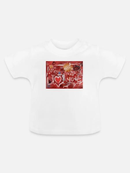 Connected-Alone-Severino-Canepa - Baby Bio-T-Shirt mit Rundhals - Weiß