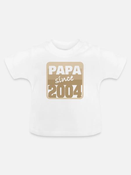 2004 - Baby Bio-T-Shirt mit Rundhals - Weiß