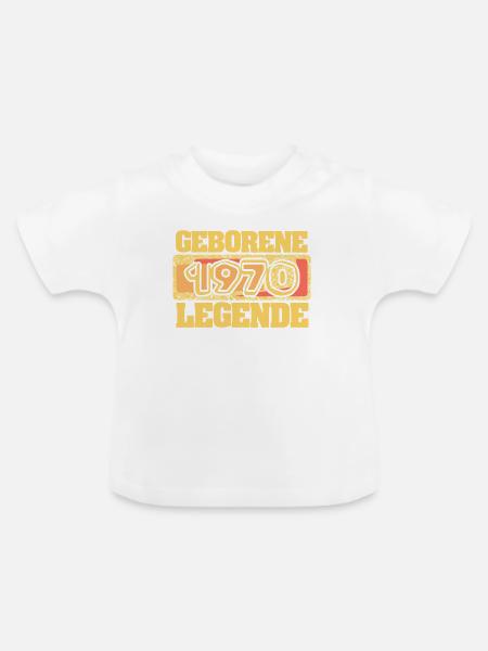 Zocken 1970 - Baby Bio-T-Shirt mit Rundhals - Weiß