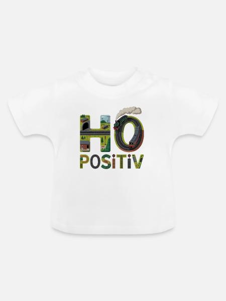 Eisenbahn Buchstaben Kunst - Baby Bio-T-Shirt mit Rundhals - Weiß