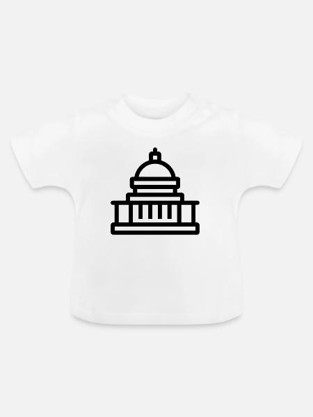 Regierung - Baby Bio-T-Shirt mit Rundhals - Weiß