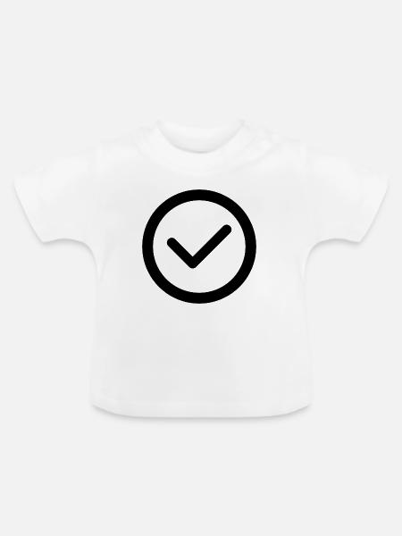 Abgehakt - Baby Bio-T-Shirt mit Rundhals - Weiß