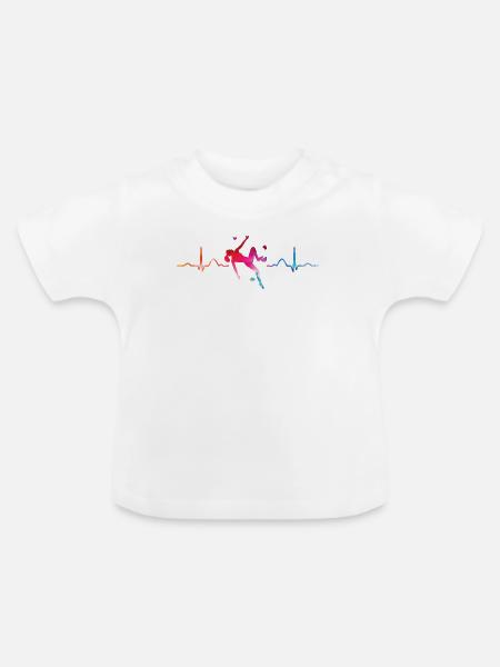 Boulderer Herzschlag Boulder Bouldern - Baby Bio-T-Shirt mit Rundhals - Weiß