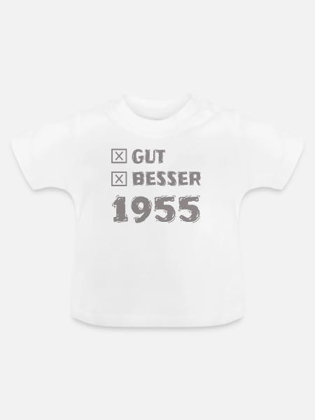 Besser 1955 - Baby Bio-T-Shirt mit Rundhals - Weiß