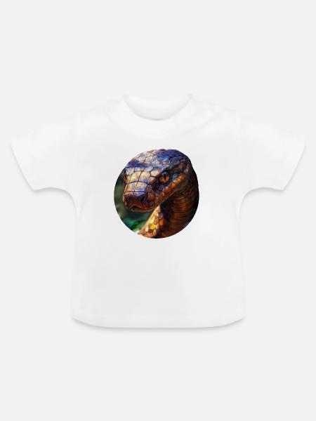 Design des Seprents - Baby Bio-T-Shirt mit Rundhals - Weiß