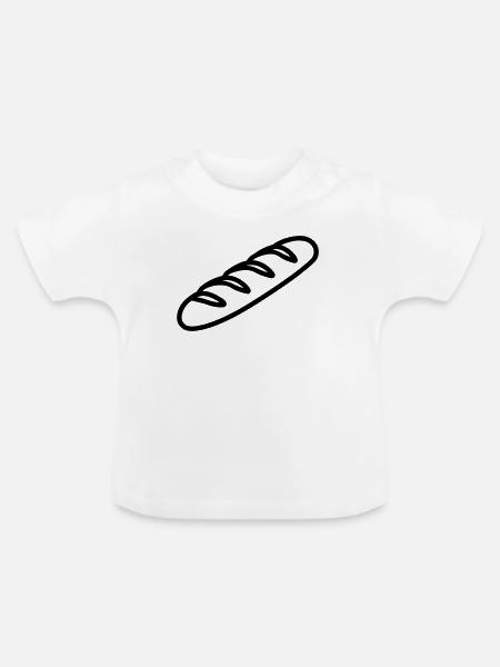 Zauberstab - Baby Bio-T-Shirt mit Rundhals - Weiß