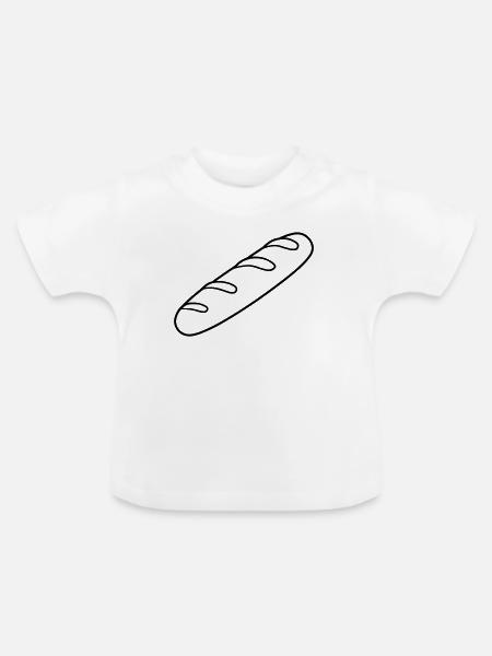 Zauberstab - Baby Bio-T-Shirt mit Rundhals - Weiß