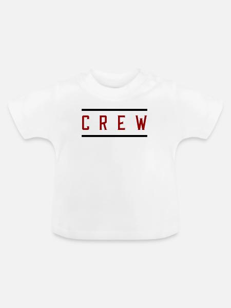 Crew - Baby Bio-T-Shirt mit Rundhals - Weiß