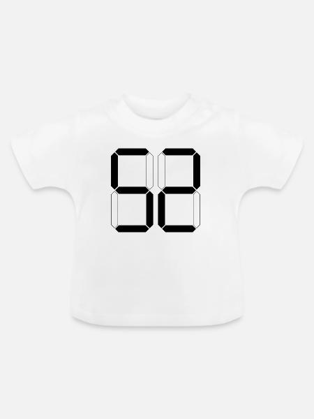 NUMMER 52 Zweiundfünfzig Geschenk Digital - Baby Bio-T-Shirt mit Rundhals - Weiß