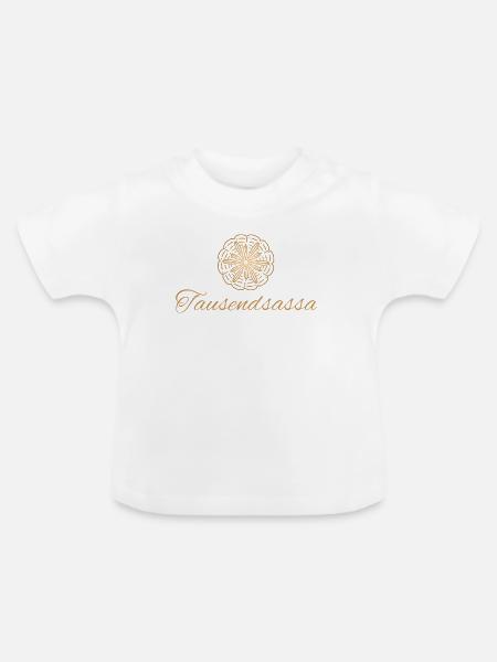 Tausendsassa - Wortschätze - vergessene Wörter - Baby Bio-T-Shirt mit Rundhals - Weiß