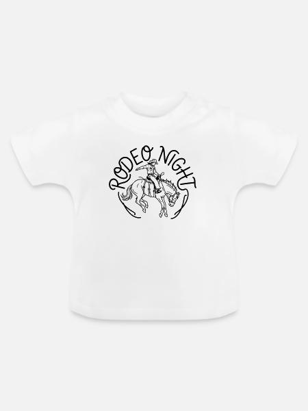 Rodeo - Baby Bio-T-Shirt mit Rundhals - Weiß