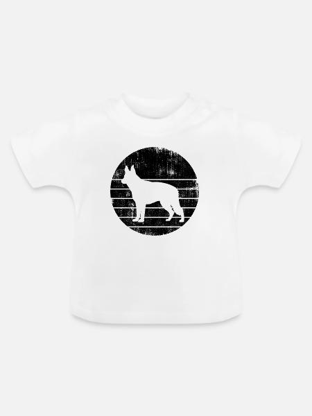 Deutscher Schäferhund - Baby Bio-T-Shirt mit Rundhals - Weiß