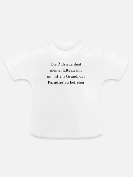 Eltern & Paradies: Ein Weg zum Glück - Baby Bio-T-Shirt mit Rundhals - Weiß