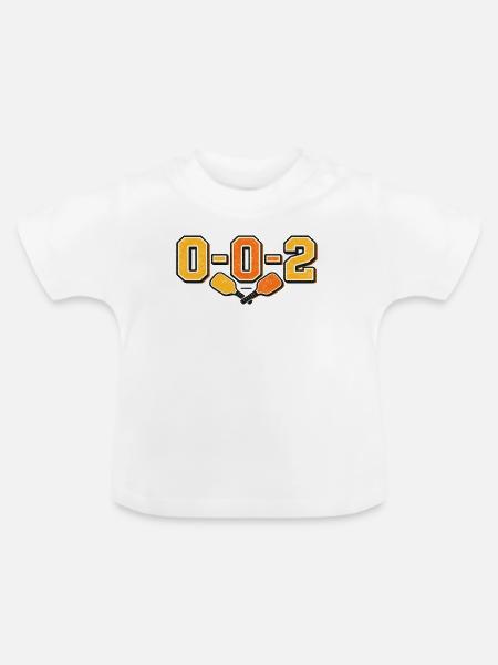 0-0-2 Rivalität Emblem - Baby Bio-T-Shirt mit Rundhals - Weiß