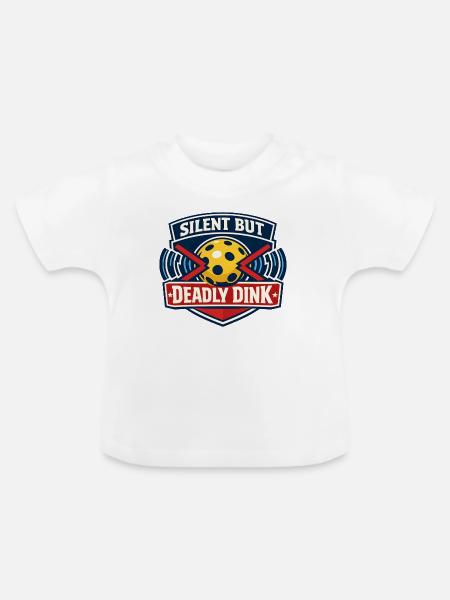 Stiller Dink Bowlingwitz - Baby Bio-T-Shirt mit Rundhals - Weiß