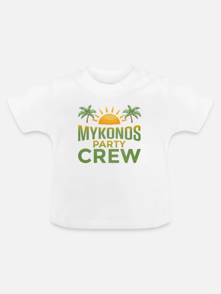 Mexiko Party Crew - Baby Bio-T-Shirt mit Rundhals - Weiß