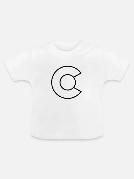 Colorado-Staatsflagge - Baby Bio-T-Shirt mit Rundhals - Weiß