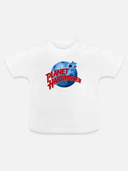 Planet Harthausen - Baby Bio-T-Shirt mit Rundhals - Weiß