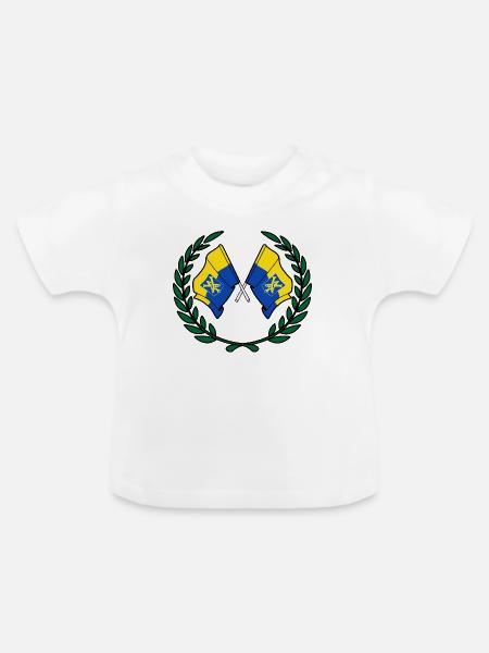 Zandvoort Ehrenkranz - Baby Bio-T-Shirt mit Rundhals - Weiß