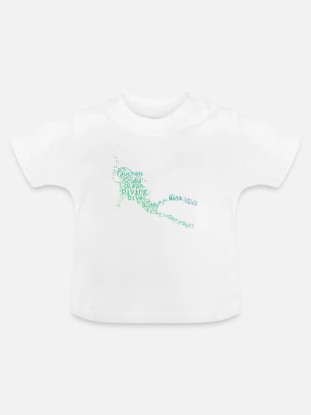 Scuba Diving Geschenkidee für Unterwasserabenteuer - Baby Bio-T-Shirt mit Rundhals - Weiß